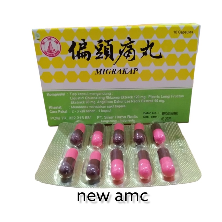 Migrakap piantoutong wan pian tou tong wan obat migran