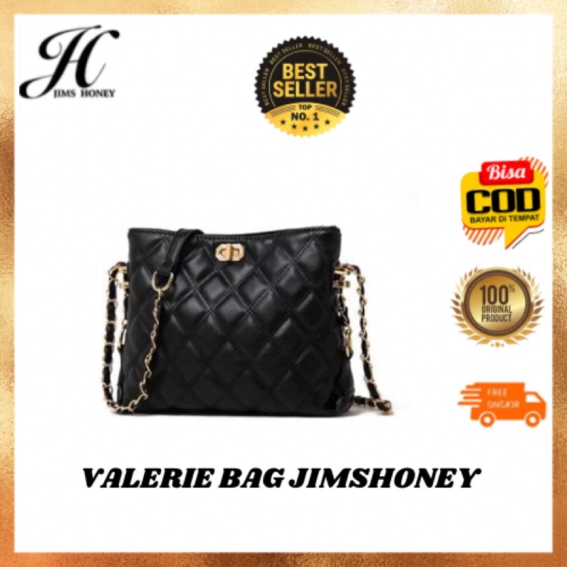 JIMS HONEY VALERIE BAG tas wanita ori import hangout pesta kondangan tali rantai selempang semarang 