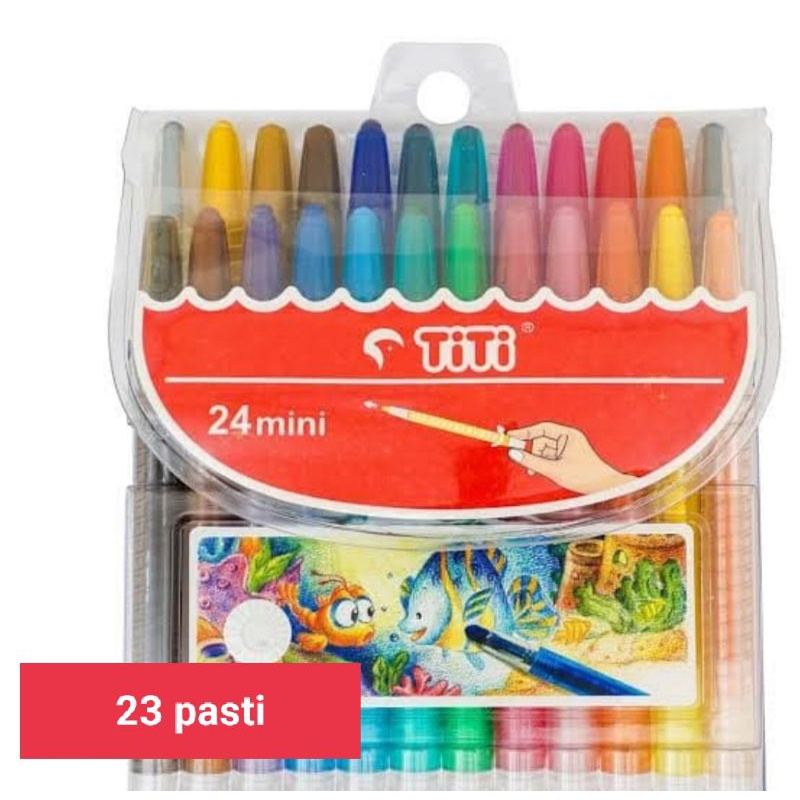 

crayon putar Titi mini 24 warna