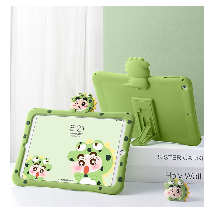 Case Pelindung Bahan Silikon Motif Kartun Untuk Ipad Air 4 9.7 Mini 5 6 Tablet