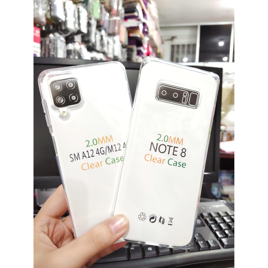 SoftCase OEM Transparan Samsung A12 M12 Samsung Note8 N950F Clear UltraThin TEBAL 2.0mm SUPER CLEAR