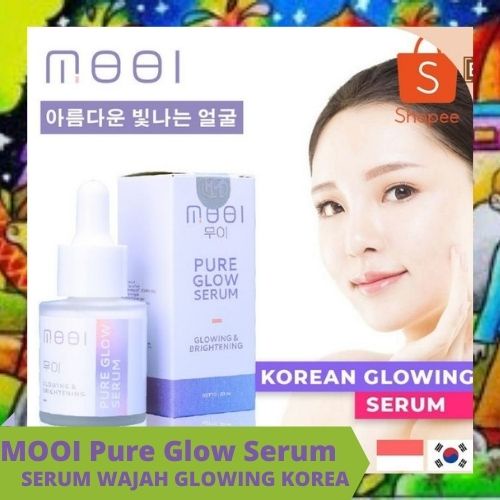 MOOI Pure Glow Serum - SERUM Wajah Glowing Korea (BPOM 100% ORIGINAL)