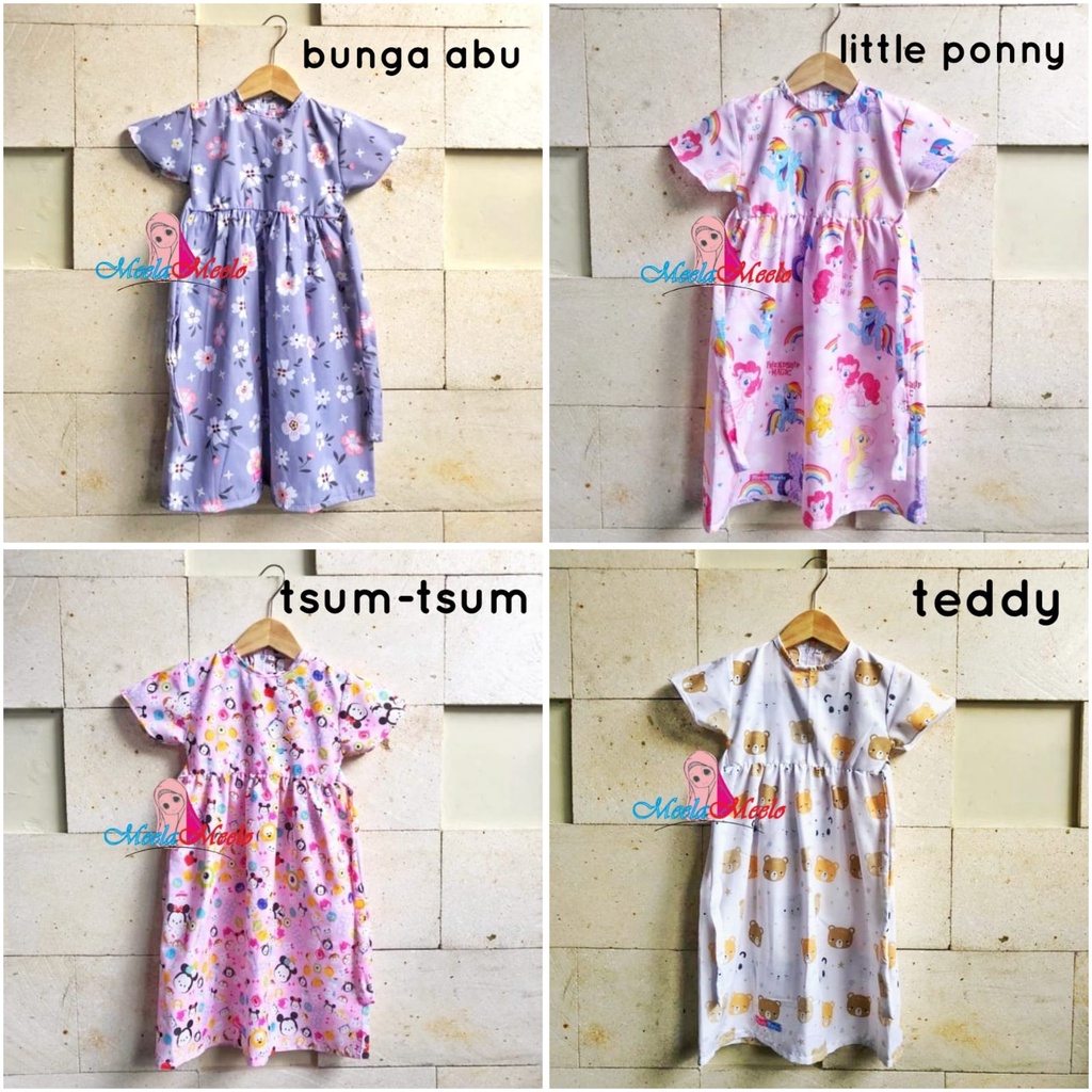 COD YUKI DRES | DRES ANAK BAHAN KATUN SUPER MURAH | PAKAIAN ANAK PEREMPUAN | DRES ANAK MOTIF LUCU