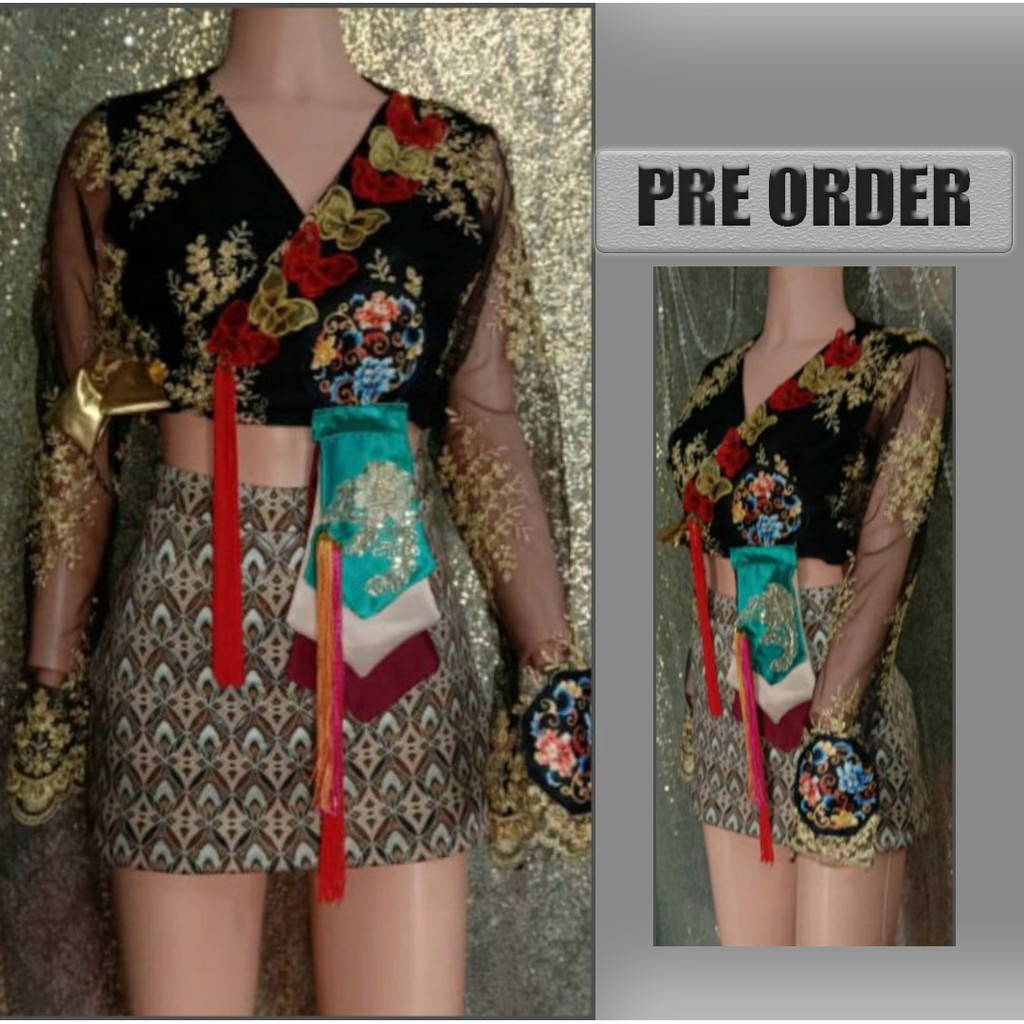 Baju Lisa Kostum Blackpink Korea Hanbok Kpop How You Like That Dance Cover Dancer Wanita [PRE ORDER]