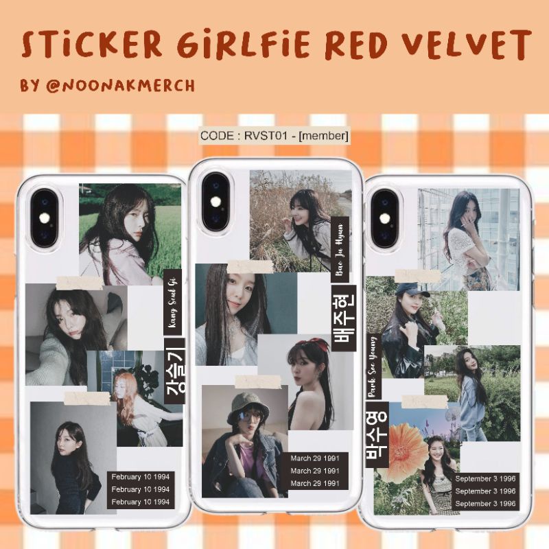 

[Minimal pembelian 10.000 bisa mix produk lain] Sticker girlfriend red velvet | sticker girlfriend kpop | girlfriend red velvet kpop | red velvet