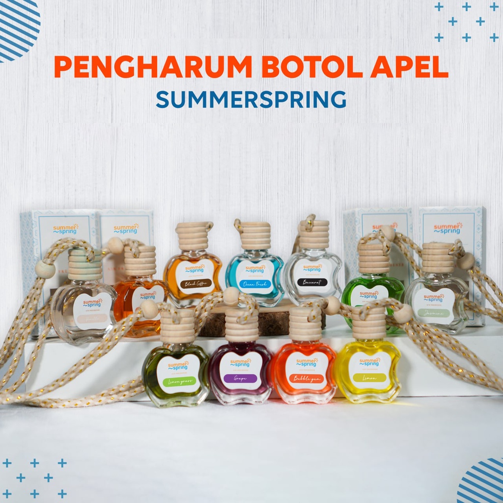 Pengharum Botol Apel Summer Spring - Pengharum Summer Spring - Pengharum Ruangan, tolilet dan mobil
