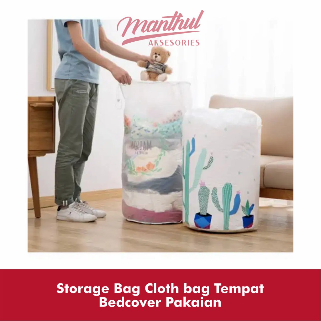 Storage Bag Cloth bag Tempat Bedcover Pakaian