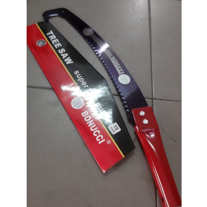 GERGAJI RUNCING GAGANG BESI 15&quot; 37CM/GERGAJI RUNCING LENGKUNG DAHAN KOPI KAYU RANTING RAMBUTAN