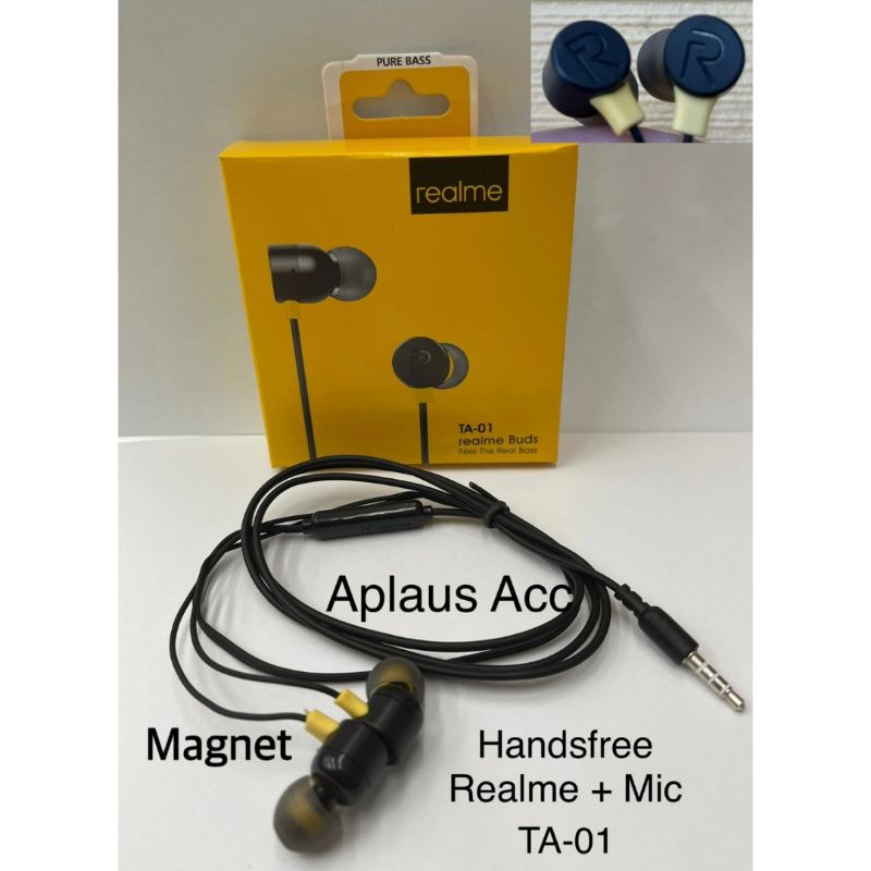 Handsfree Headset Earphone TA01 Realme Magnet TA-01