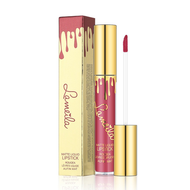 (COD)Lipstik Cair Glamour Select Red Velvet Matte Beludru Krim Bibir Ringan Tahan lama import murah