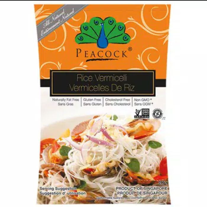 

Peacock Rice Vermicelli 200g / pasta spagetti instant / Makanan Sehat Import