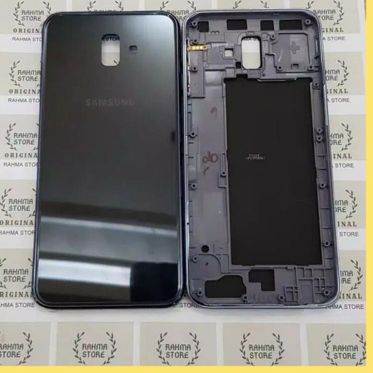 Casing Original 100% Samsung J6 Plus J6+ Fullset Backdoor Back Z25L