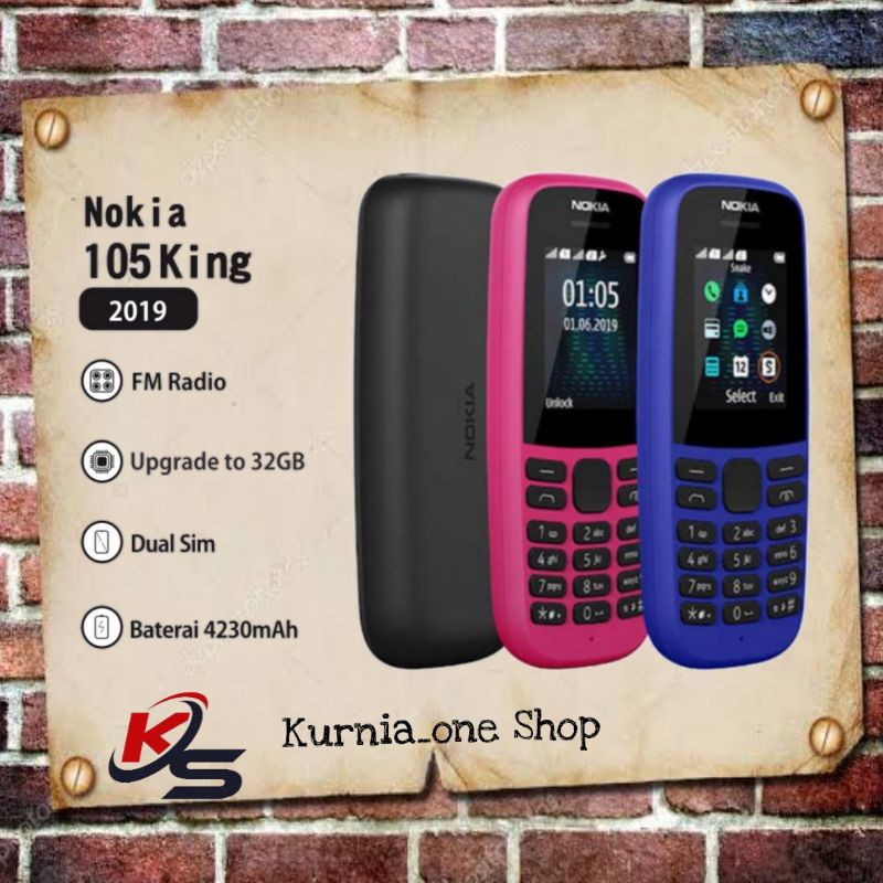 Nokia 105 Original Garansi TAM