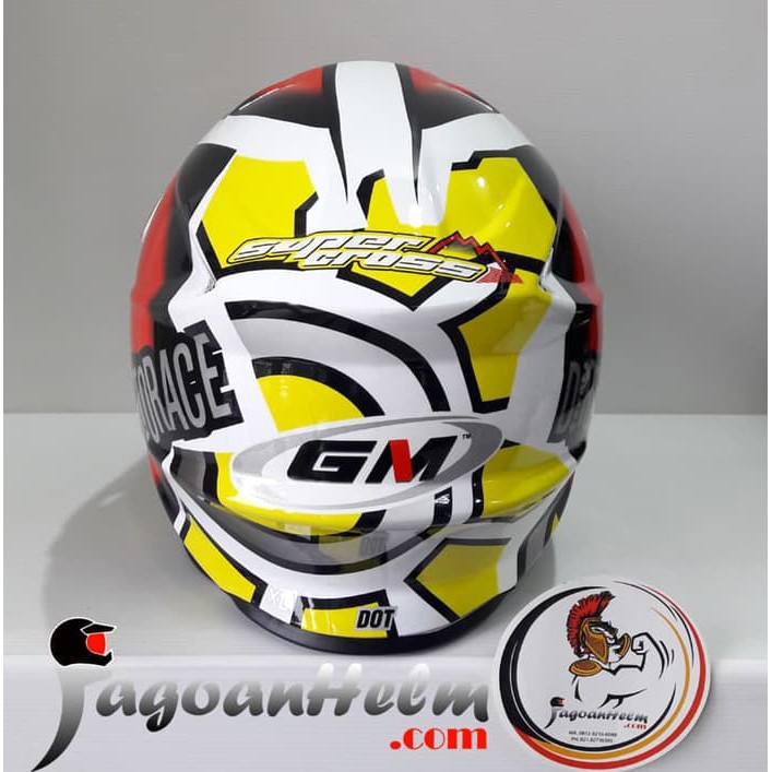 silahkan di ourder GM HELM RX | WHITE RED | SUPER CROSS TRAIL