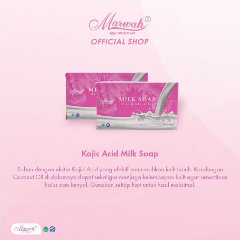 Sabun Milk Soap Kojic Acid Marwah