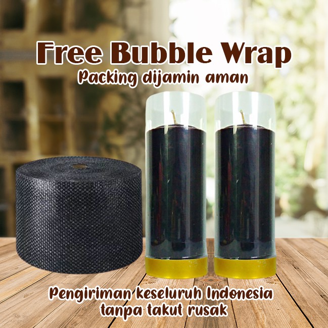 Lilin Lotus Hitam Serbaguna Pilar 1 Kati Sepasang