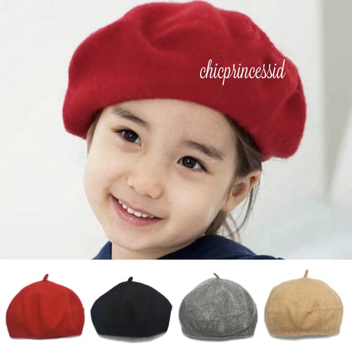 Beret anak topi beret anak baret anak baretta topi winter topi korea