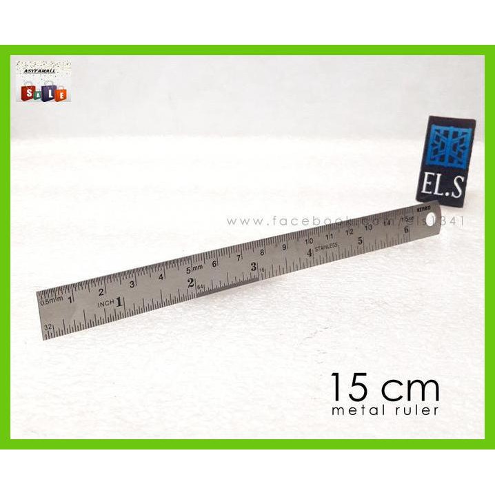 

Silutala- Penggaris Besi 15 Cm -Ori.