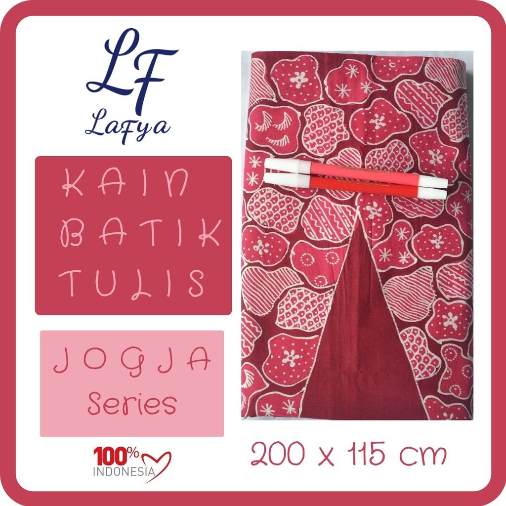 LAFYA BATIK kain batik tulis jogja pink fanta gelap muda batu karang pantai yogya yogyakarta