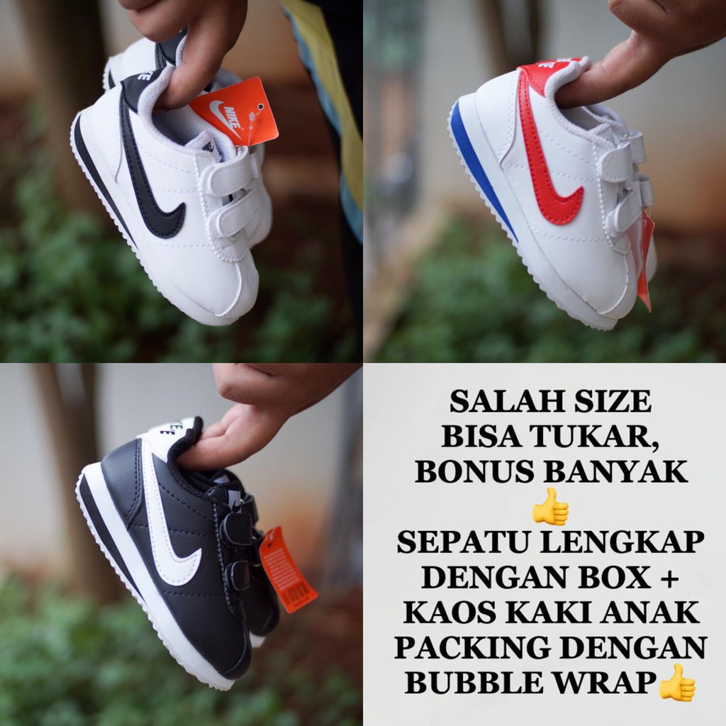 SEPATU ANAK NIKE CORTEZ PEREKAT / SEPATU ANAK CEWEK COWOK / SNEAKERS ANAK / SEPATU ANAK ANAK NIKE
