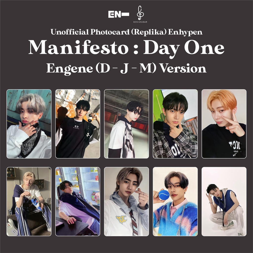 [REPLIKA EN-] PHOTOCARD ENGENE MANIFESTO DAY ONE