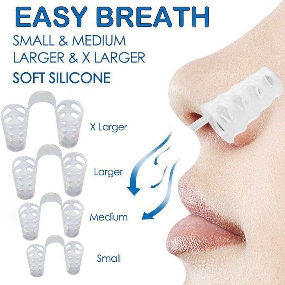 Preva 8 Pcs Stopper Mendengkur Perawatan Kesehatan Hidung Dilators Silent Breathing Nose Clip