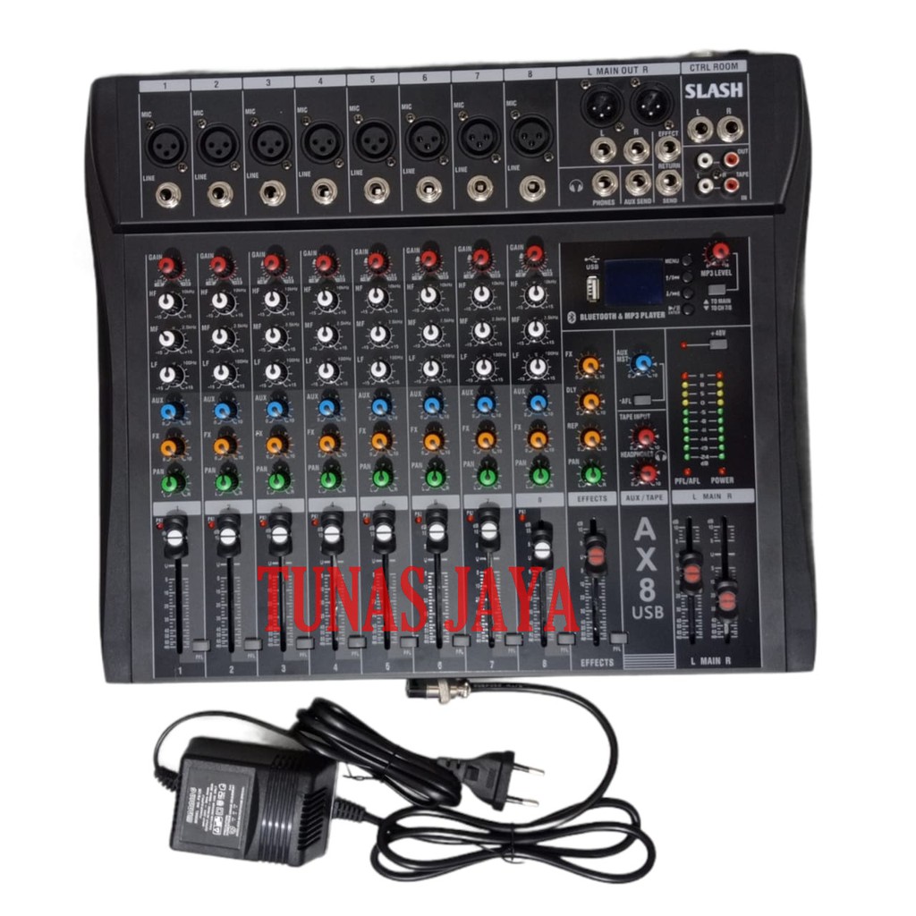 MIXER AUDIO 8 CHANNEL FULL SLASH AX8N MIXE SLASH AX8 N