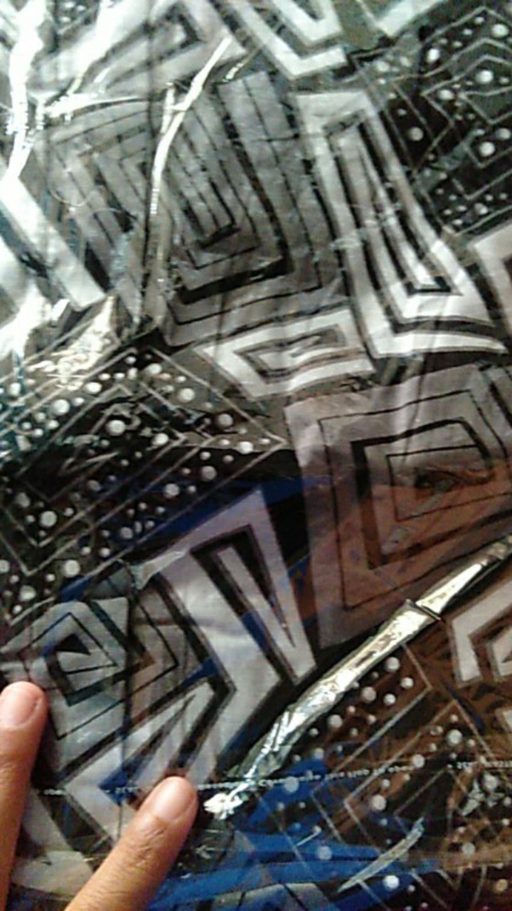 Pabrik Batik Jumbo Hrb026 Kenongo Kemeja Batik Pria Pendek Pekalongan Padi M L Xl Sogan Tulis Halus.