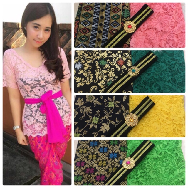 Set kebaya jadi leher V