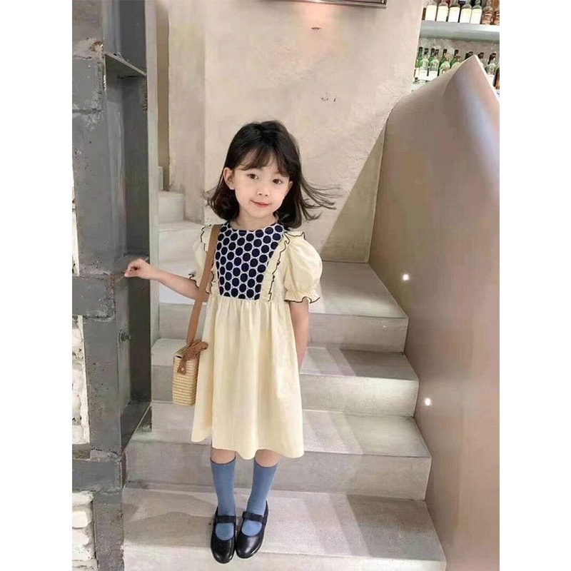 Promo !! Dress import anak cewek / Dress anna bobba curly ukuran 4-7tahun / Dress anak korean soft
