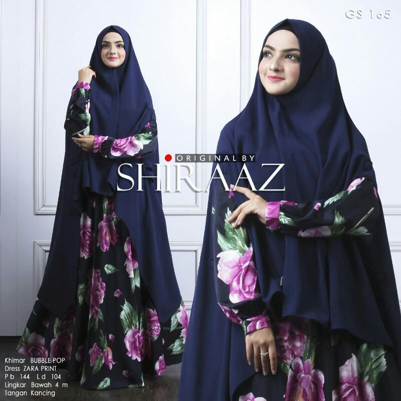 Gamis Branded Original GS-165 By SHIRAAZ / Khimar / Syari