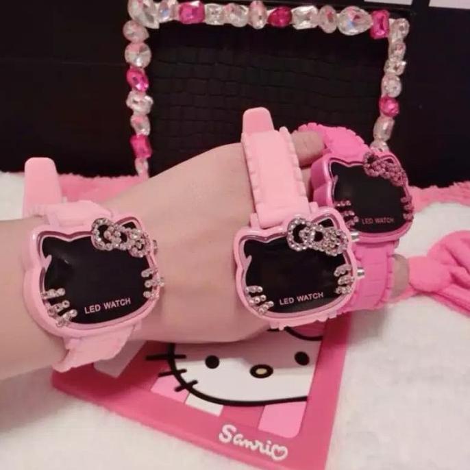 Jam tangan anak hello kitty Led