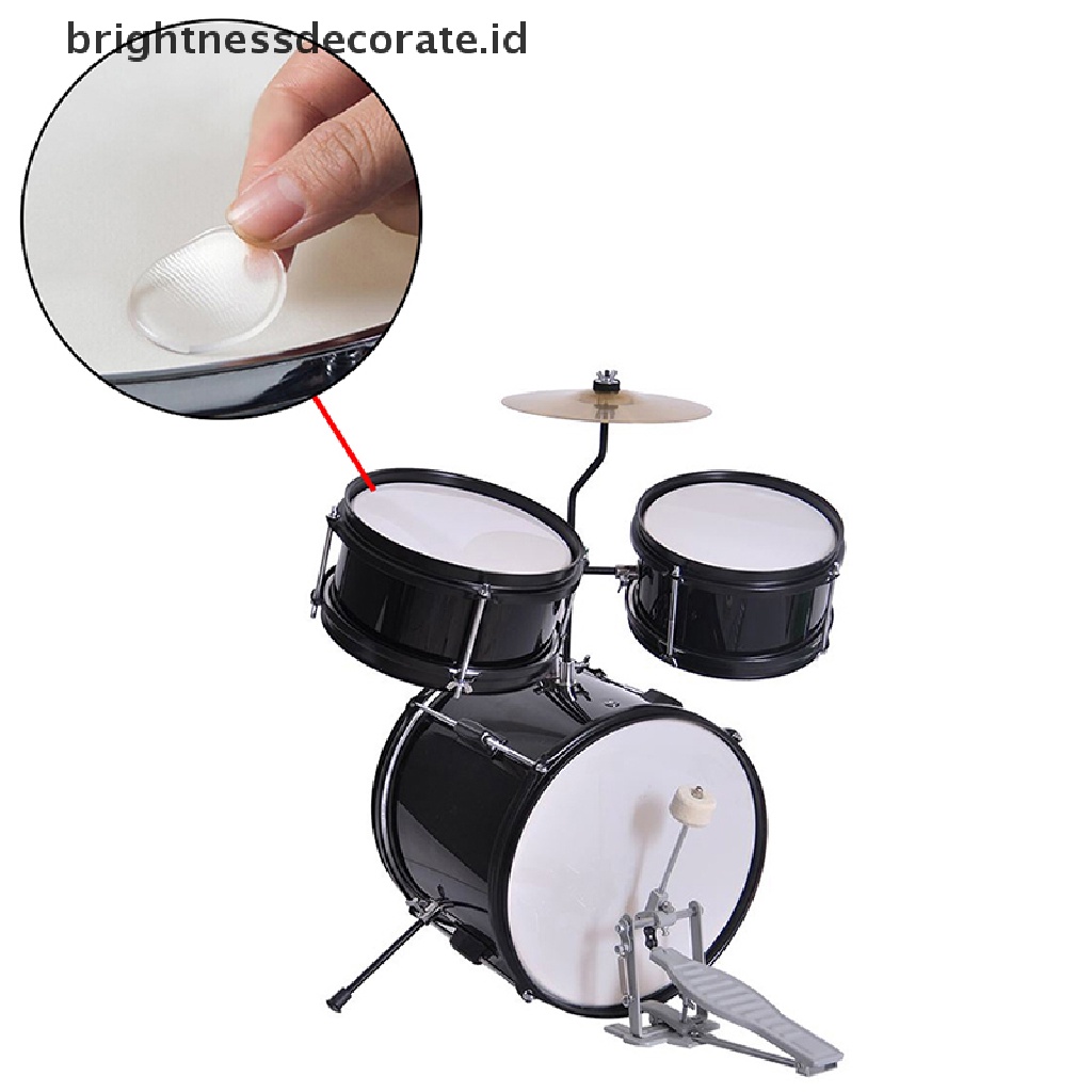 [birth] 6 Pcs Drum mute pad silicon gel muffler percussion instrument silencer practice [ID]