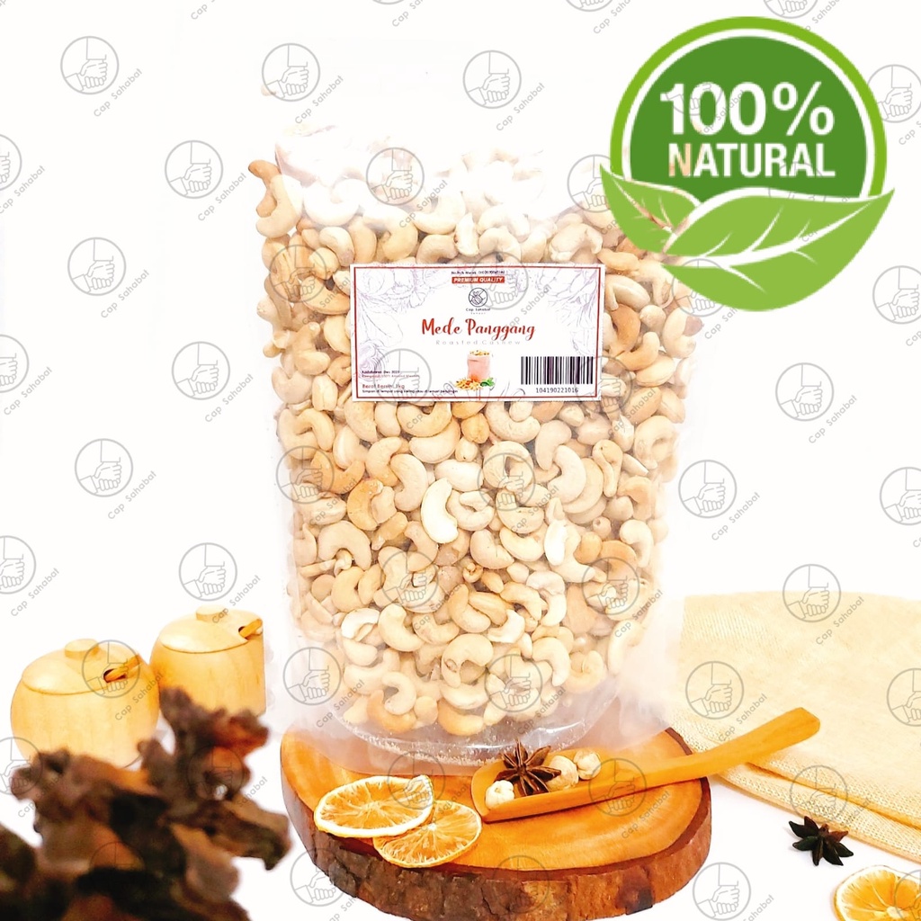 1Kg Mede Panggang / Roasted Cashew / Rempah / JSR 100% PREMIUM QUALITY