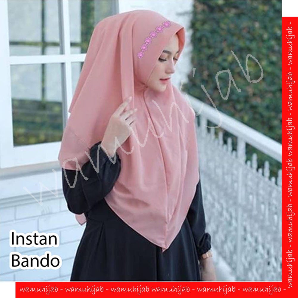 Instan Bando Bella Square Siap Pakai Sudah Dijahit Segi Empat Jilbab Instan Najma 1 Slup Praktis Mod