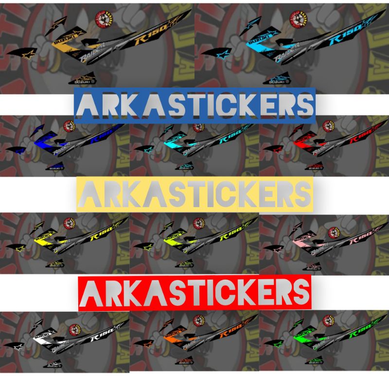 STRIPING VARIASI SUZUKI SATRIA FU FACELIFT R150 BINTANG SERIES