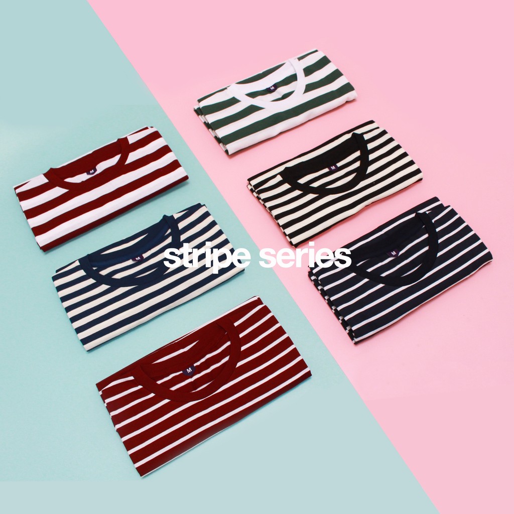 KAOS POLOS PRIA KATUN COMBED 30s LENGAN PENDEK/ STRIPE WARNA BIG MINT / HIJAU