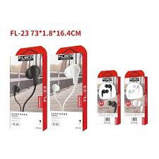 Headset Handsfree FLECO FL-23 Extra Super BASS Headphone - Putih