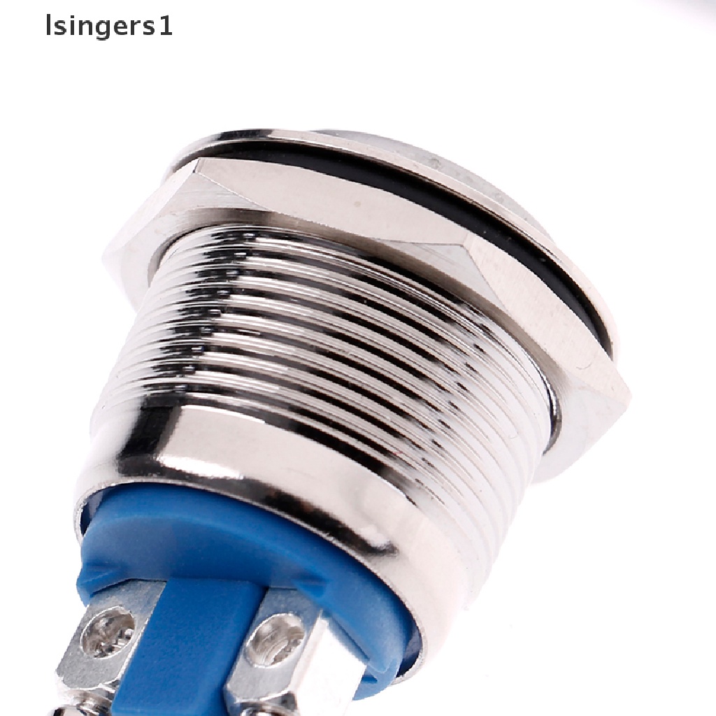 (lsingers1) 1pc Tombol Tekan momentary 19mm Anti Air Bahan metal