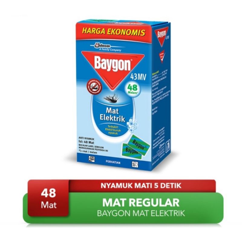 Baygon MAT Reguler isi 48 Pcs