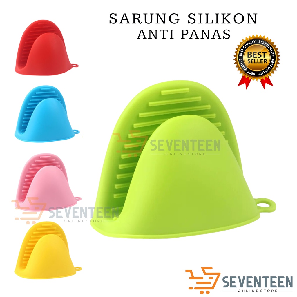 SEVENTEEN PENJEPIT TANGAN SILIKON ANTI PANAS SILIKON PANCI ANTI PANAS OVEN MICROWAVE SILICONE GLOVE OVEN