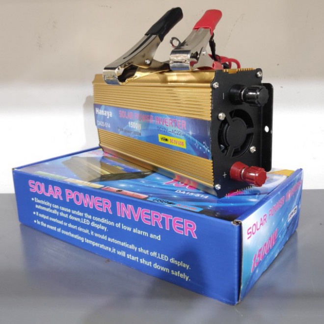 Power Inveter Hanaya 1500 Watt 1500W DC 12V to 220V Pengubah Arus DC jadi AC