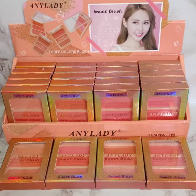 ANYLADY SWEET BLUSH THREE COLORS NO.768