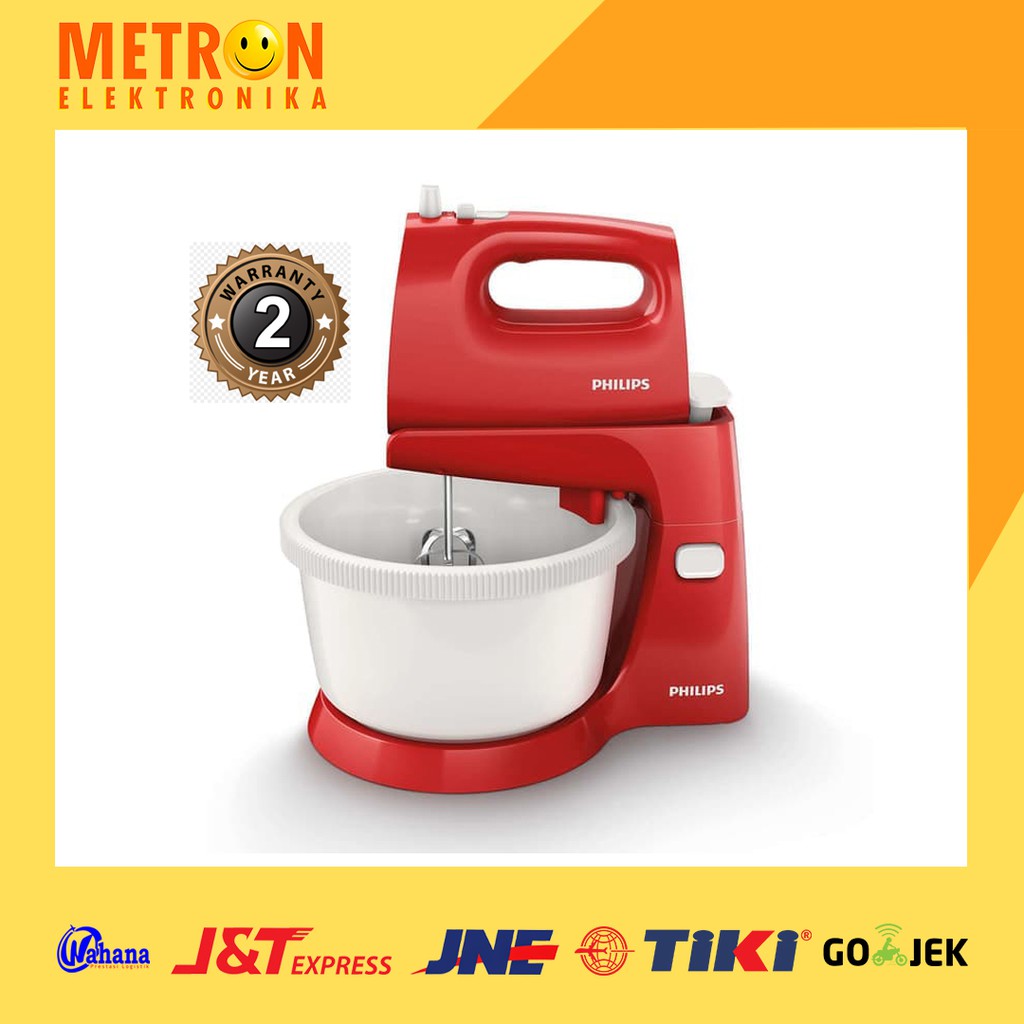 PHILIPS HR 1559 / 10 - RED / MIXER MANGKOK MERAH / STAND MIXER RED / HR1559