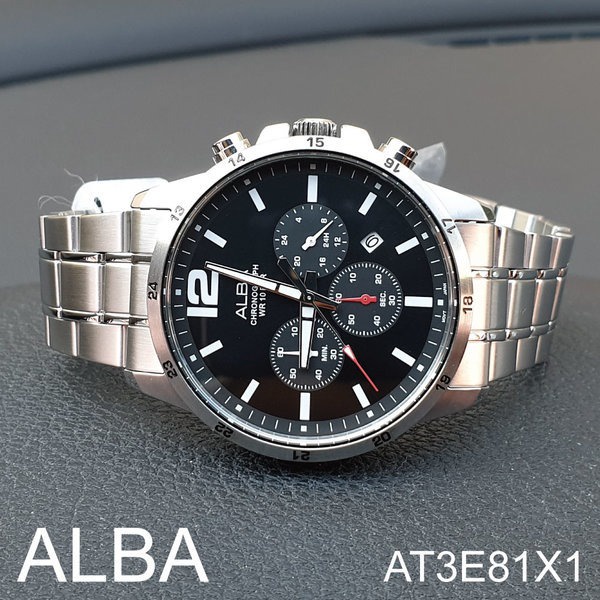 JAM TANGAN PRIA ALBA AT3E81X1 AT3E81 ORIGINAL GARANSI RESMI 1THN