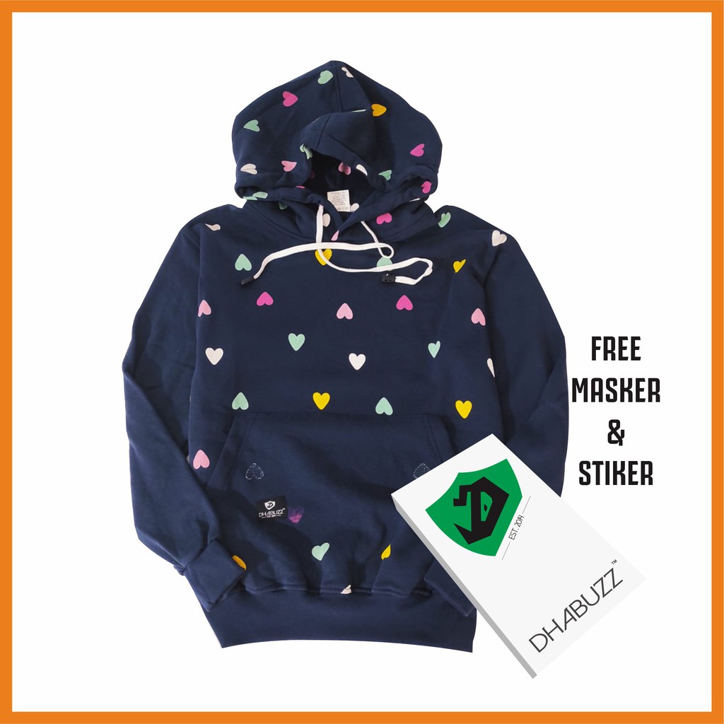 jaket Sweater hodie anak perempuan motif love original terbaru dhabuzz