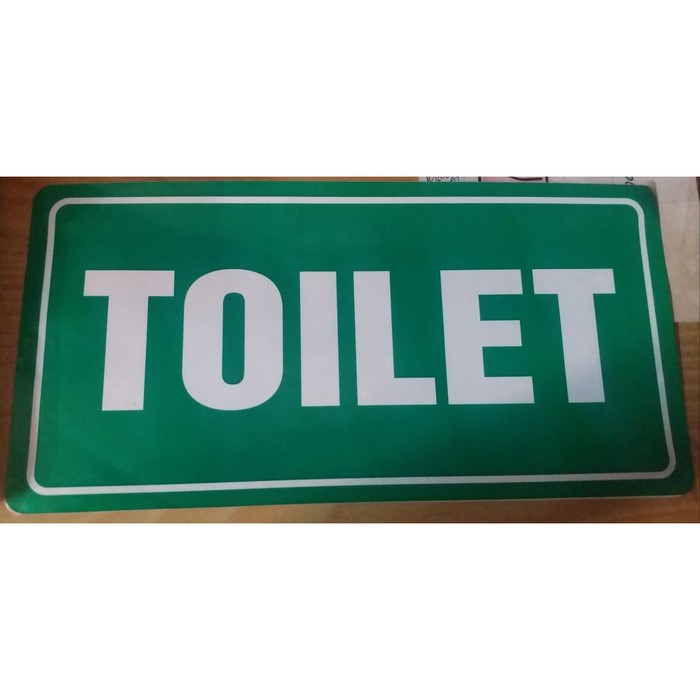

SIGN LABEL STICKER TOILET 30 X 15CM K3 RAMBU