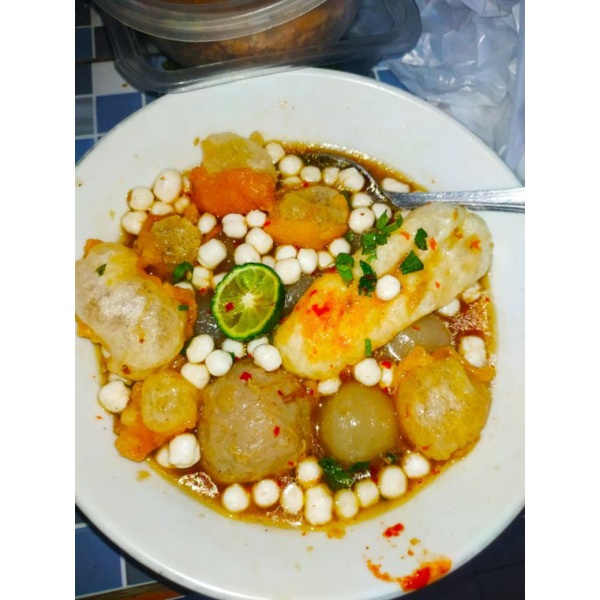 

Cilok kuah instan baso Aci instan khas Aa kean