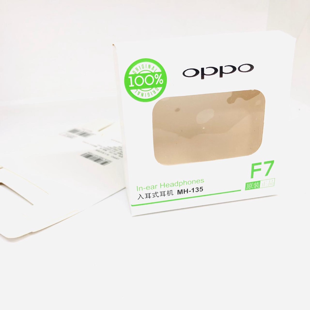 1PCS kotak packingan headset oppo F7 KOTAK + MIKA AJA NO HEADSET