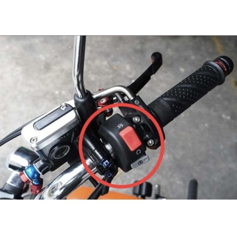 Gas Spontan Domino 2 kabel Gas Spontan crf 150 KLX plus Saklar on off Starter model KTC